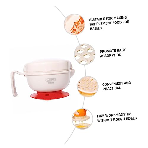 VICASKY 1 Conjunto caixa de moagem amasse e sirva a tigela baby tigelas com ventosas para bebês cozi