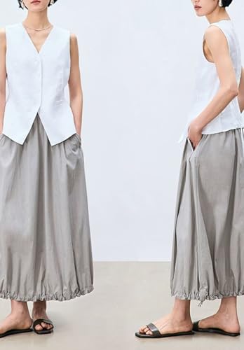 Women's Classic Linen Suit Vest Single Breasted Breathable Casual Sleeveless Waistcoat4