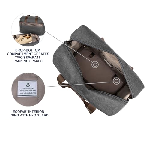 Travelpro Platinum Elite Carry on Soft Travel Drop-Bottom Weekender Bag, Overnight, Men and Women3