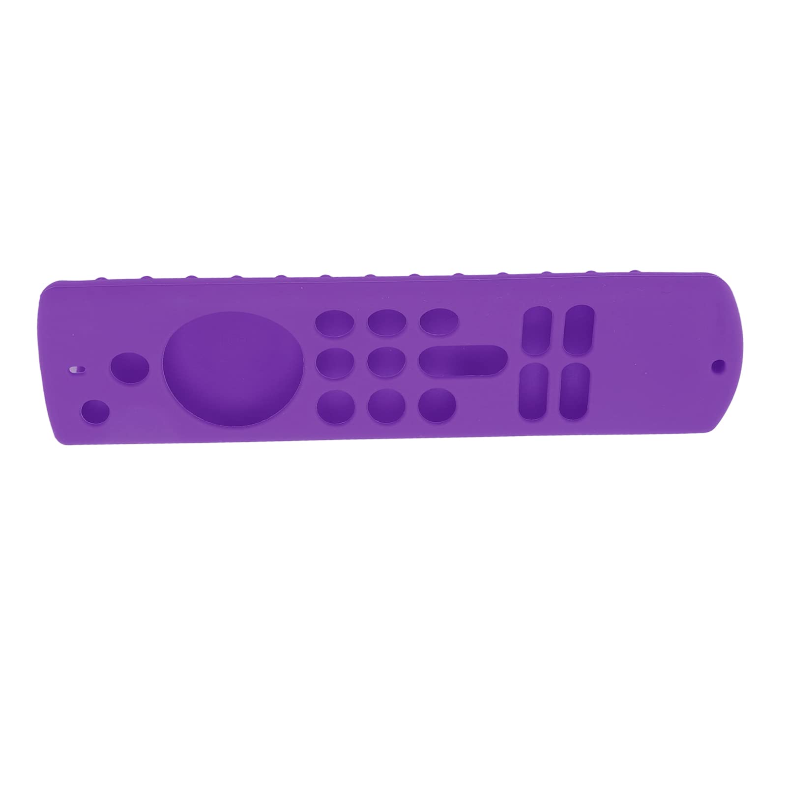 Fernbedienungs-Silikonhülle für TV Stick, Fernbedienungshülle für TV Stick für rutschfeste Silikon-Schutzhülle mit Trageband der 3. Generation (Lila Set)