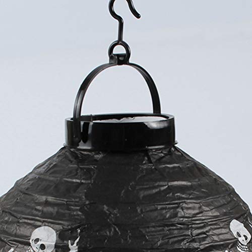 2 peças de Lanterna de Halloween da OSALADI Lanterna de Papel Dobrável Portátil Lanterna LED Aranha