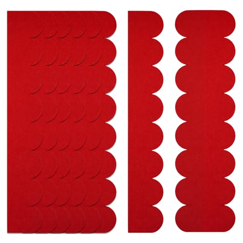 BEELUKY 32 Dachpappe für Vogelhaus Vogelhaus Dachpappe Selbstklebend Mini Dachschindeln Selbstklebend Dachziegel aus Filz für Nistkasten Hasenstall(Rot)