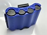 Coin Holder, Cash Organizer, Dispenser, Belt Clip, Blue, 12cm x 9cm x 4.5cm, 6 Compartments for £1, £2, 50p, 20p, 10p Coins