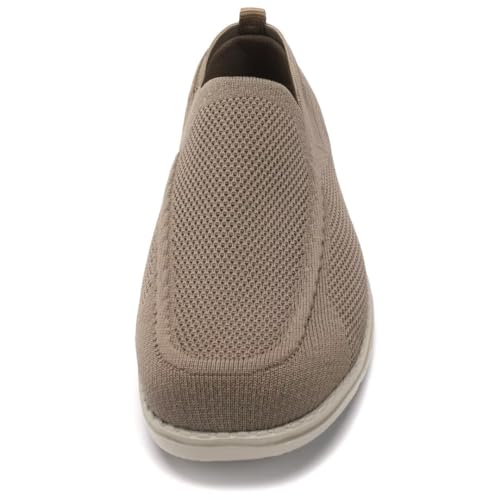 Image of 1TAZERO Men Slip On Shoes Loafer with Arch Support Insoles,Men Casual Shoes for Plantar Fasciitis