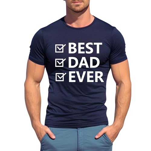 Best Dad Ever tee,Handcrafted gift Best Dad Ever t shirt for Him, Father Birthday Gif Black2
