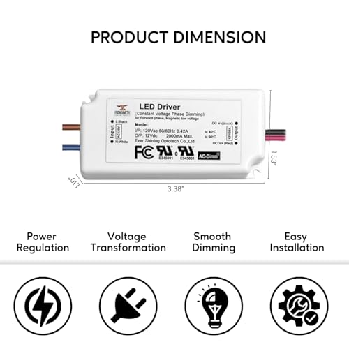 Image of Ironsmith Lighting Products Constant Voltage LED Driver Transformer (24 Volt | 12 Watt | Dimmable - Constant Voltage)
