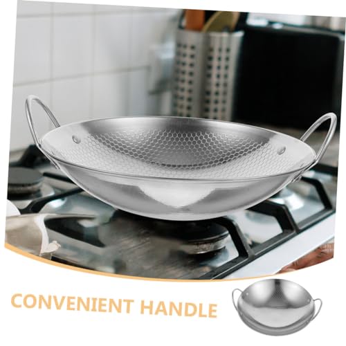 Wok de acero inoxidable MAGICLULU con doble asa miniatura 3