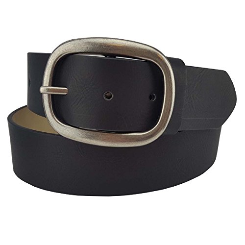 Vegan Plain Belt with Matte Oval Buckle