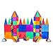 PicassoTiles 100 Piece Set 100pcs Magnet Building Tiles Clear Magnetic 3D Building Blocks Construction Playboards, Creativity beyond Imagination, Inspirational, Recreational, Educational Conventional