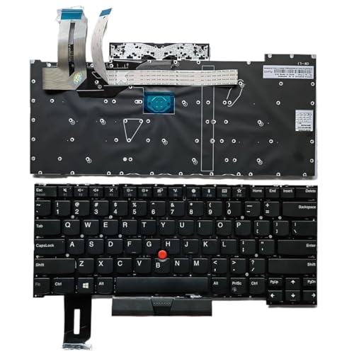 US/RU ノートパソコンキーボード Thinkpad P1 X1 Extreme Gen1 Gen2 T490S(20NX 20NY)T495S(20MD 20QT 20QU)TP00099A TP00105A 用(With point US)