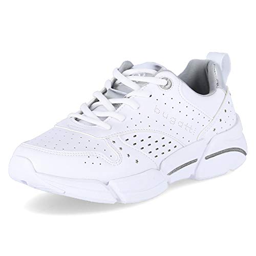 bugatti 432668055050, Damen Sneaker, Weiß (White/ Silver 2013),...