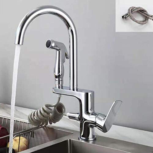 Robinet de cuisine extractible pour nettoyer facilement votre grand évier