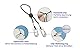 Maximex Betttuchspanner 4er Set - 4er Set, Bettlaken-Spanner, Gummi, 18 x 1.2 x 3 cm, Schwarz