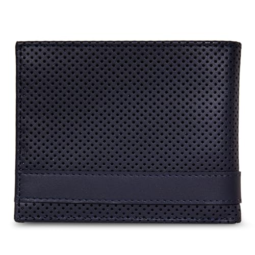 Image of Nautica Men's Bifold Leather Wallet | RFID Blocking | ID Window | Card Slots | Organization | Durable | Stylish