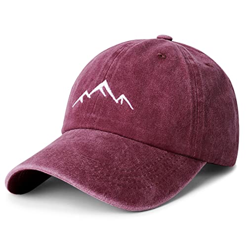 Casquette de baseball homme avec broderie sur la visiere et textile delave