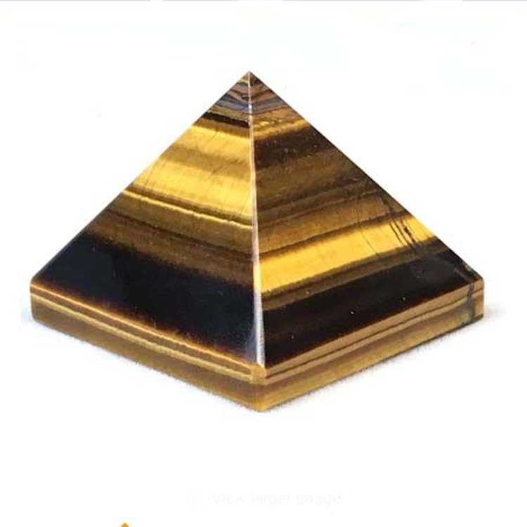 Pirámide de cristal de ojo de tigre natural - Piedra preciosa pulida