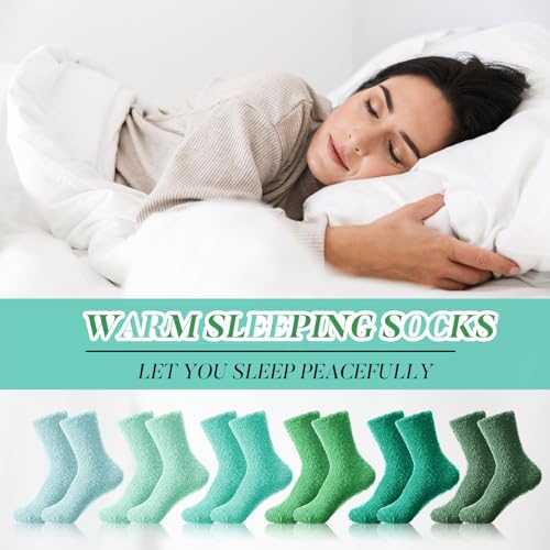 Image of Handepo 60 Pairs Women Fuzzy Socks Bulk