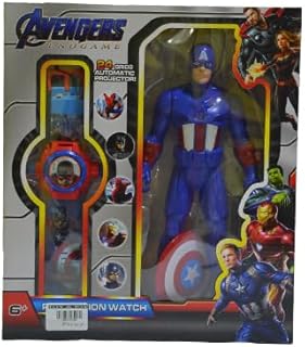 ساعة بطل النجوم مع مجسم رائع، بلاستيك، متعدد الالوان