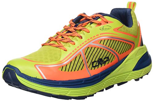 CMP – F.lli Campagnolo Nashira Maxi Shoe, Zapatillas de Trail Running Hombre, Amarillo Energy Flash Orange 34ee, 43 EU
