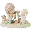 Precious Moments 223010 A Mothers Love Makes A Garden Grow Bisque Porcelain Girl Figurine