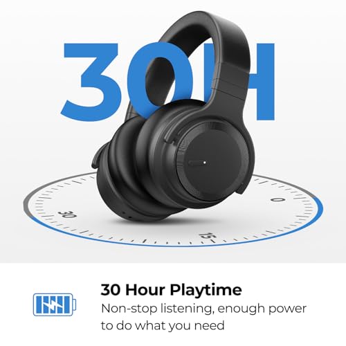 Image of E7 Active Noise Cancelling Headphones Wireless Bluetooth Headphones with Rich Bass, Wireless Headphones with Clear Calls, Bluetooth 5.0, 30 Hours Playtime, Comfort Fit, Model 7
