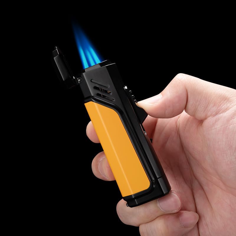 Encendedor portátil cortavientos para cigarros multifuncional miniatura 2