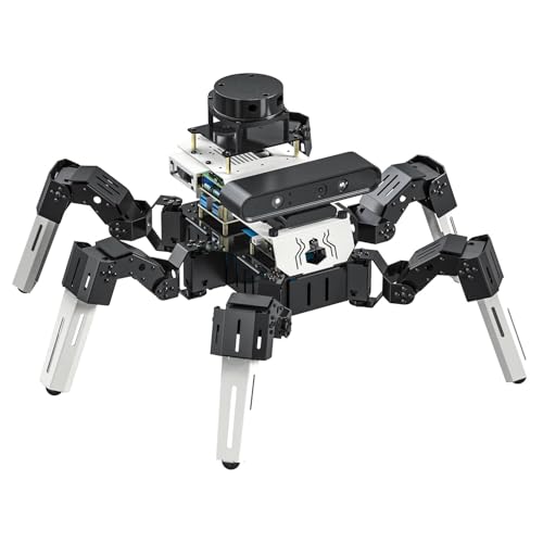 Image of Yahboom ROS2 Robotics Programming Develop Six-Legged Robots Raspberry Pi AI Large Model Voice Module, LiDAR, Servos,Supports SLAM Mapping Navigation