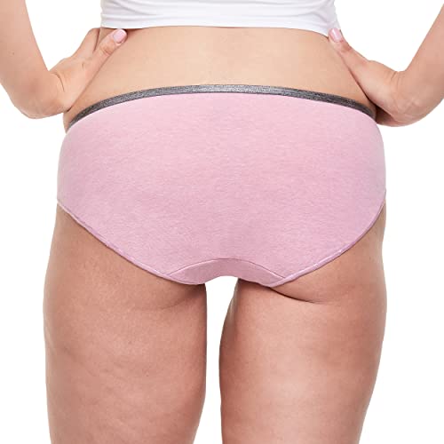 Image of Hanes Women's Stretch Cotton Moisture-Wicking Bikini Underwear Value Pack, Smoothing Bikini Panties 10-Pack (Colors May Vary)