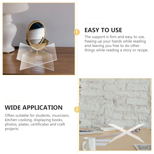 Support d'affichage en acrylique transparent et compact avec base stable X - 3