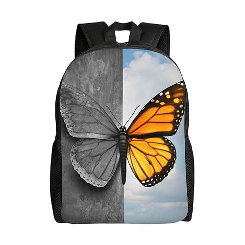 Sac à dos imprimé papillon étanche avec bandoulière confort pour le quotidien