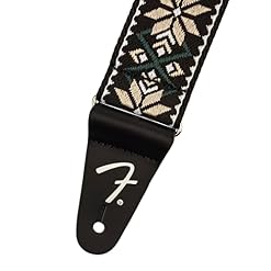 Fender Pasadena Sangle tissée Jaune Snowflake 2″, multicolore, S - Les Beatles, Paul McCartney, John Lennon, RIngo Starr, George Harrison Fender Pasadena Sangle tissée Jaune Snowflake 2", multicolore, S – Image 2