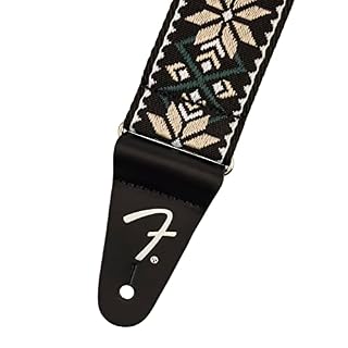 Fender Pasadena Sangle tissée Jaune Snowflake 2″, multicolore, S - Les Beatles, Paul McCartney, John Lennon, RIngo Starr, George Harrison Fender Pasadena Sangle tissée Jaune Snowflake 2", multicolore, S – Image 2