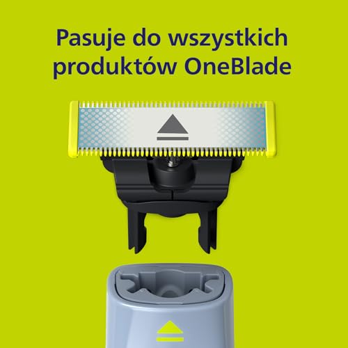 Philips OneBlade First Shave ostrze do wszystkich modeli OneBlade i OneBlade Pro, do bardzo wrażliwej skóry twarzy, 1 szt. (model QP215/50)