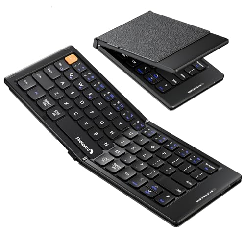 ProtoArc Foldable Compact Keyboard, XK04 Portable...