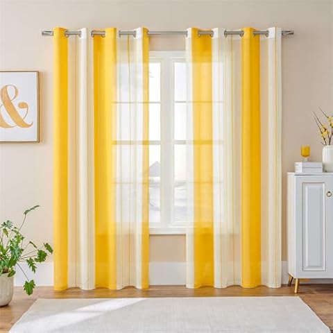 Odot Rideau Voilage Occultant Jaune Cover