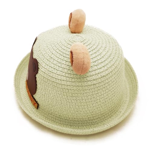 Image of VRITRAZ Baby Boy's and Girl's Kids Children Cute Printed Cartoon Gift Summer Fancy Dress Straw Fasion Hat Cap 1