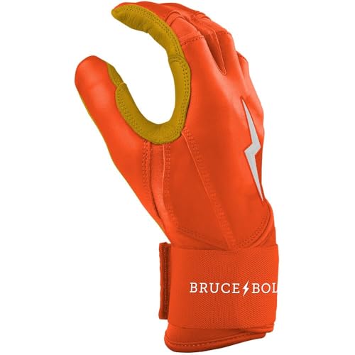 Guantes de bateo con puño largo y ajuste seguro para béisbol 5