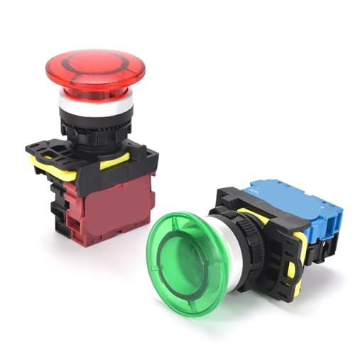 Bouton momentané LA36M 22mm 10A avec réinitialisation automatique