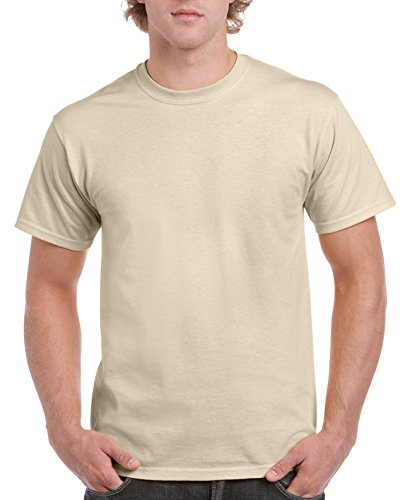 Gildan Men's G2000 Ultra Cotton Adult T-shirt, Sand, Medium