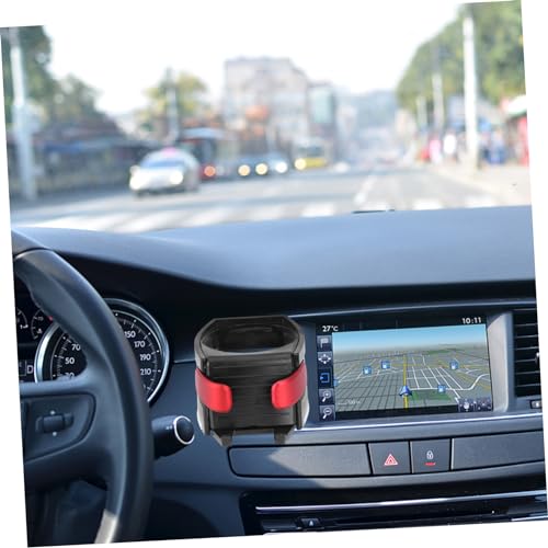 Portavasos y soporte para celular para ventilación de auto negro miniatura 3