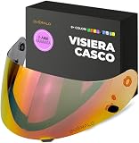 Everalo Visiera Compatibile con HJC Cs15 - Fg15 - Is16 - Tr1 - Fs11 - Ac12 - Cl15 - Cl16 - Clsp - Clst - Cl17 - Csr1 - Fs10 - Fs15 - Hj09 (Rosso Cromo)