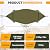 Chihee Ultra-Light Travel Camping Hammock Pop-up Net Hammock 660lbs Load Capacity,Breathable,Quick-Drying Parachute Nylon 2 Premium Carabiners,2 Tree Slings Included for Outdoor Backpacking Hiking