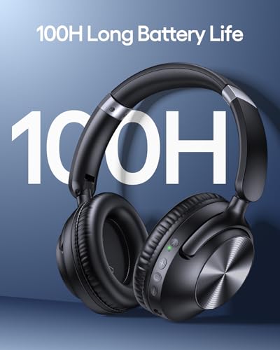 image for TAGRY Hybrid Active Noise Cancelling Bluetooth Headphones 100H Playtim