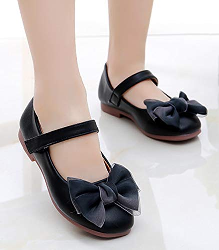Girls’ Sweet Bows Ankle Strap Princess Dress Shoes Mary Jane Flats(Toddler/Little Kid/Big Kid)4
