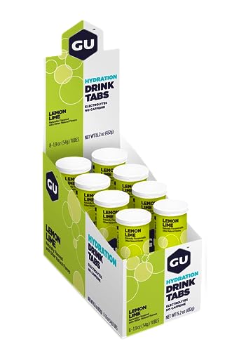 Gu Energy Hydration Electrolyte Drink Tablets, Enhanced Endurance Sports Drink For Running, Cycling, Triathlon, 4-Count (48 Servings), Lemon Lime #TOP1