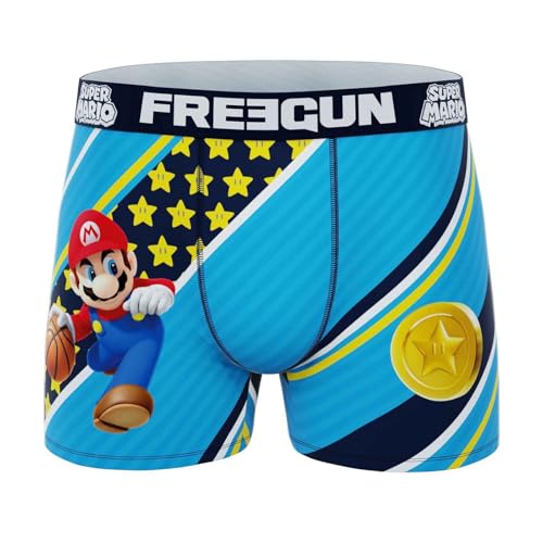 FREEGUN Super Mario Bros Herren-Boxershorts, Mario 8.4, L
