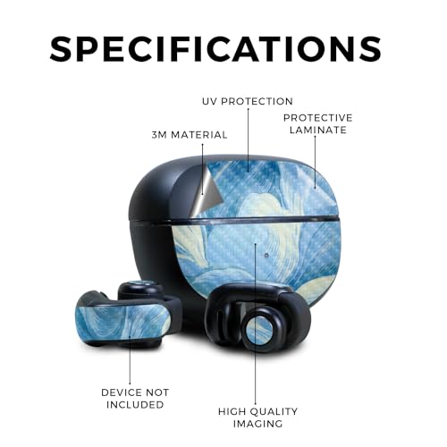 Image of Carbon Fiber Skin Compatible with Bose Ultra Open Earbuds - Whimsical - Premium 3M Vinyl Protective Wrap Decal Cover - Easy to Apply | Crafted in The USA by MightySkins