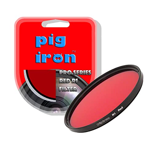 Pig Iron Red R1 Pro Filter. Contrasto Booster per Fotografia in Bianco e Nero. Effetti Speciali Filtro Lente Fotocamera (46mm)