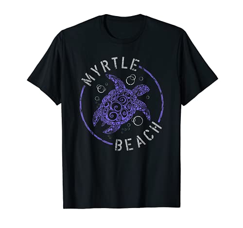 Familia de fuentes Myrtle Beach South Carolina Souvenir Matching Camiseta
