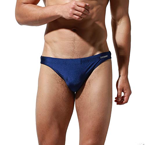 Men's Narrow Edge Swimwear Swimsuit Removeable Pad Swim Briefs Trunks - Main Image